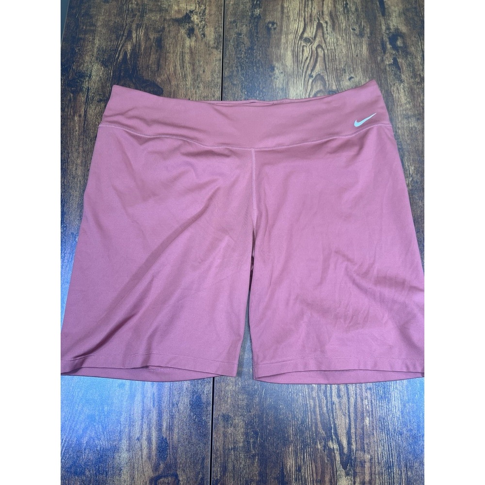 Nike Women's XXL Pink Salmon Dri-FIT 7 Inch Length Biker Athletic Workout